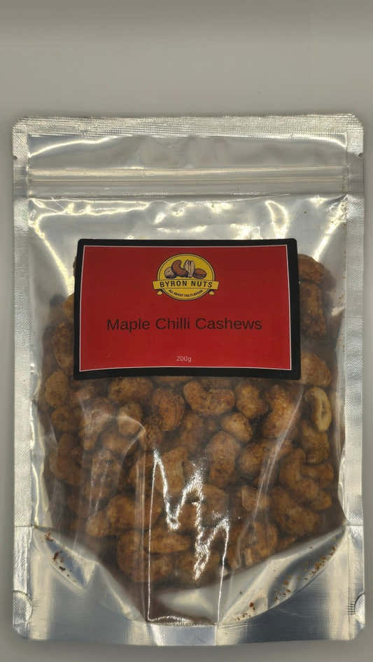 Maple Chilli Cashews - Byron Nuts