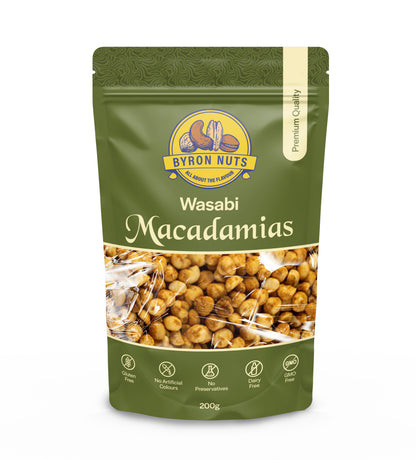 Wasabi Macadamias | Byron Bay Gourmet Nuts