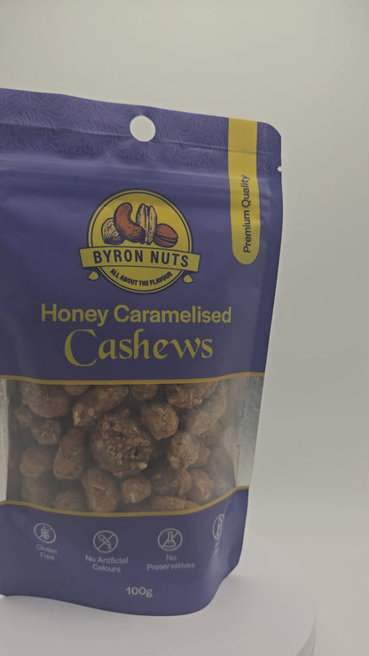 Honey Caramelised Cashews | Byron Nuts Gourmet Nuts